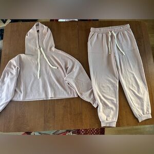 Pink Hoodie and Jogger Set